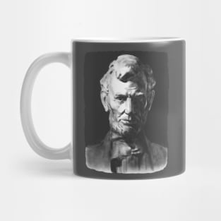 Dramatic Black and White Portrait of Abraham Lincoln Mug